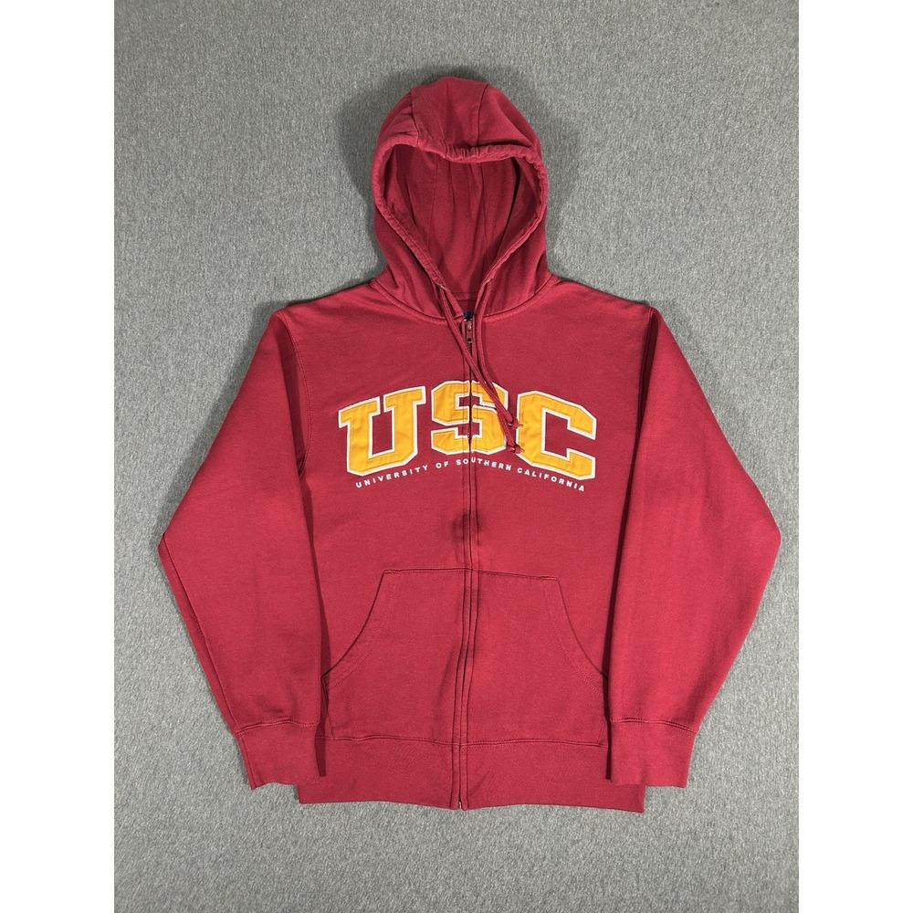 USC Trojans Blue 84 Full Zip Hoodie University Southern California Sz S
